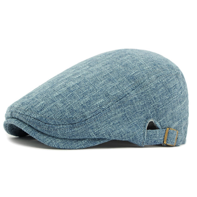 New Style Hat British Retro Cotton And Linen Beret Casual