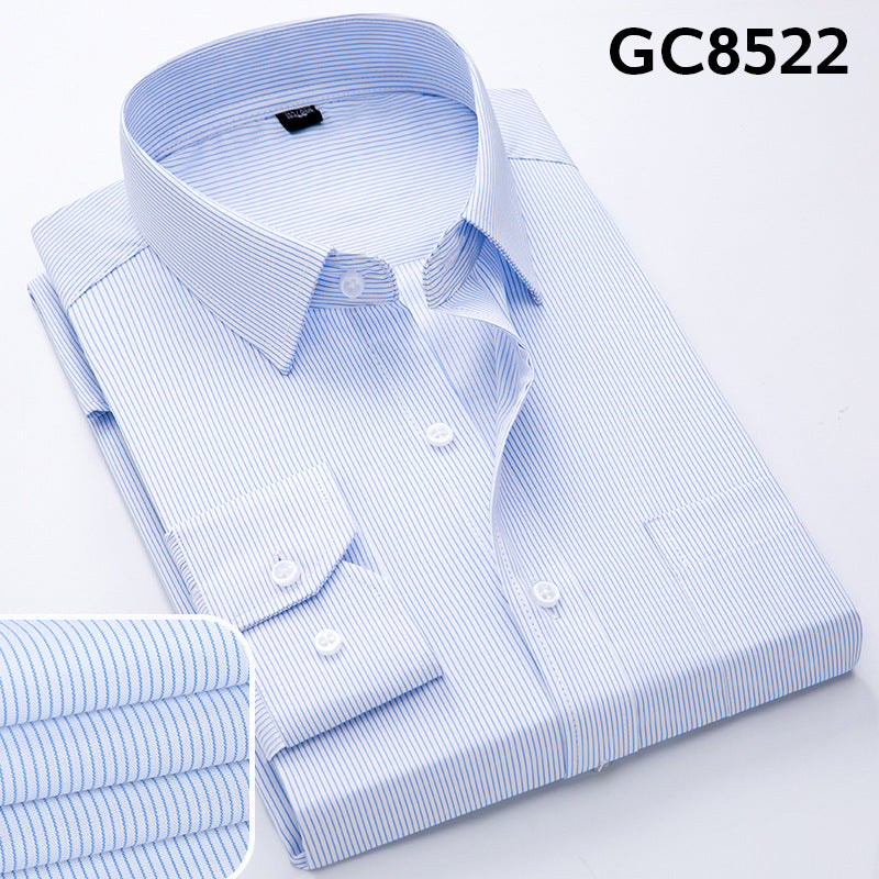 Faux linen men's shirt