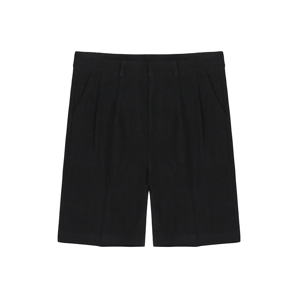 Cotton Linen Suit Shorts Men's Loose Trousers