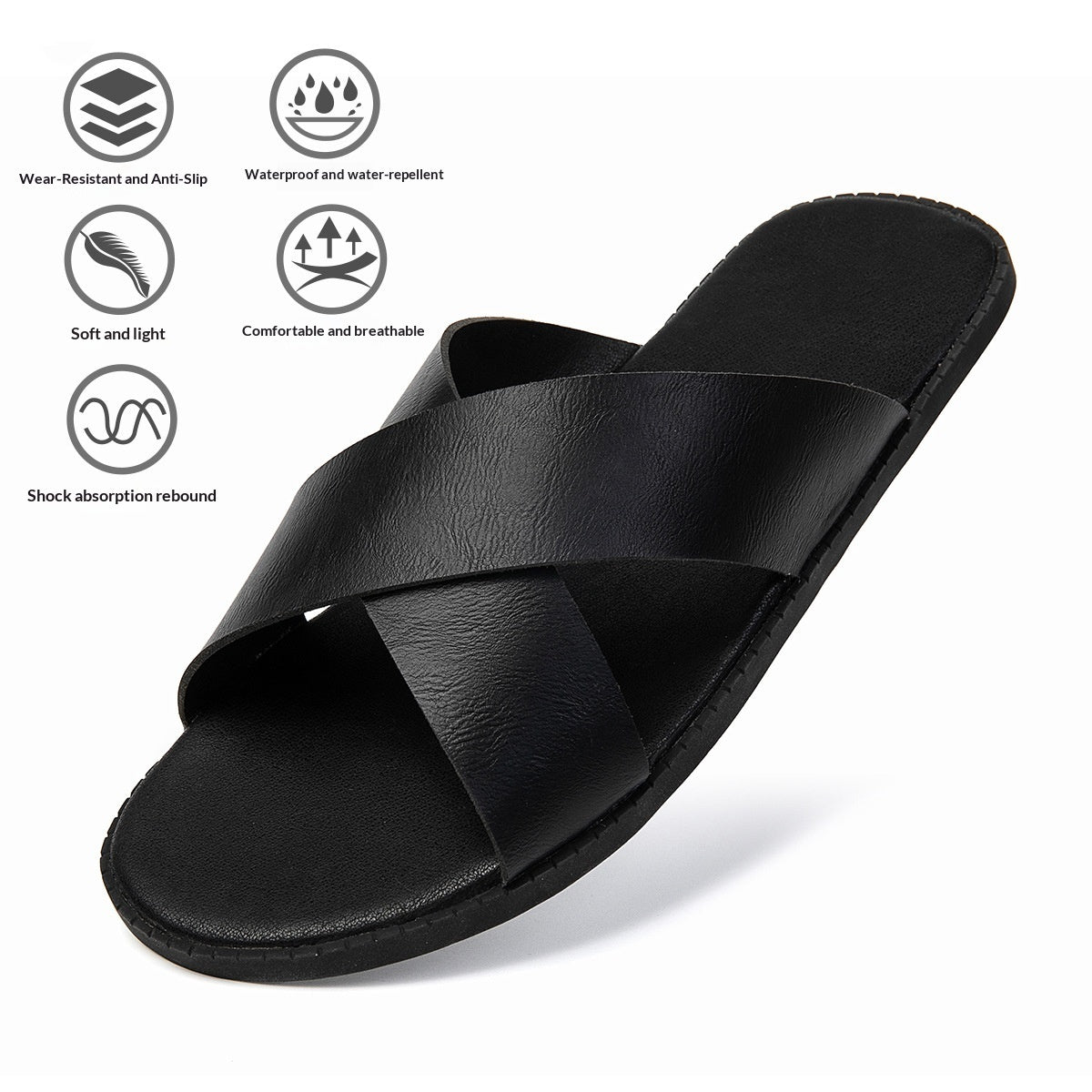 Plus-size Mens Sandals Summer Ready-to-ship Flip-flops