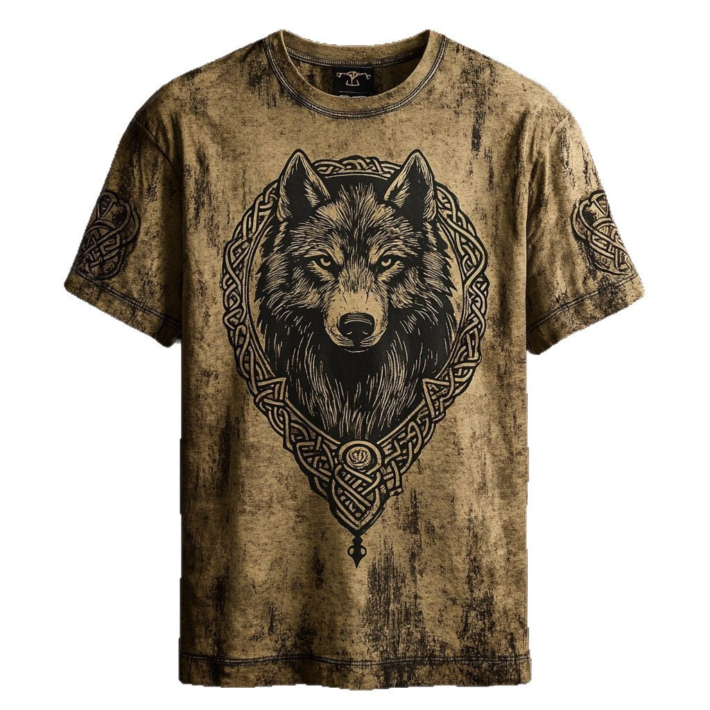 Summer Men's Linen Short Sleeve Loose Casual Sweatshirt