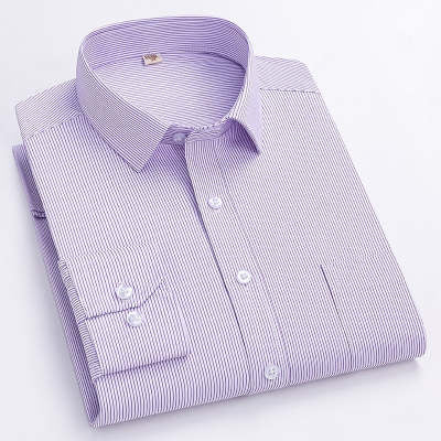 Faux linen men's shirt