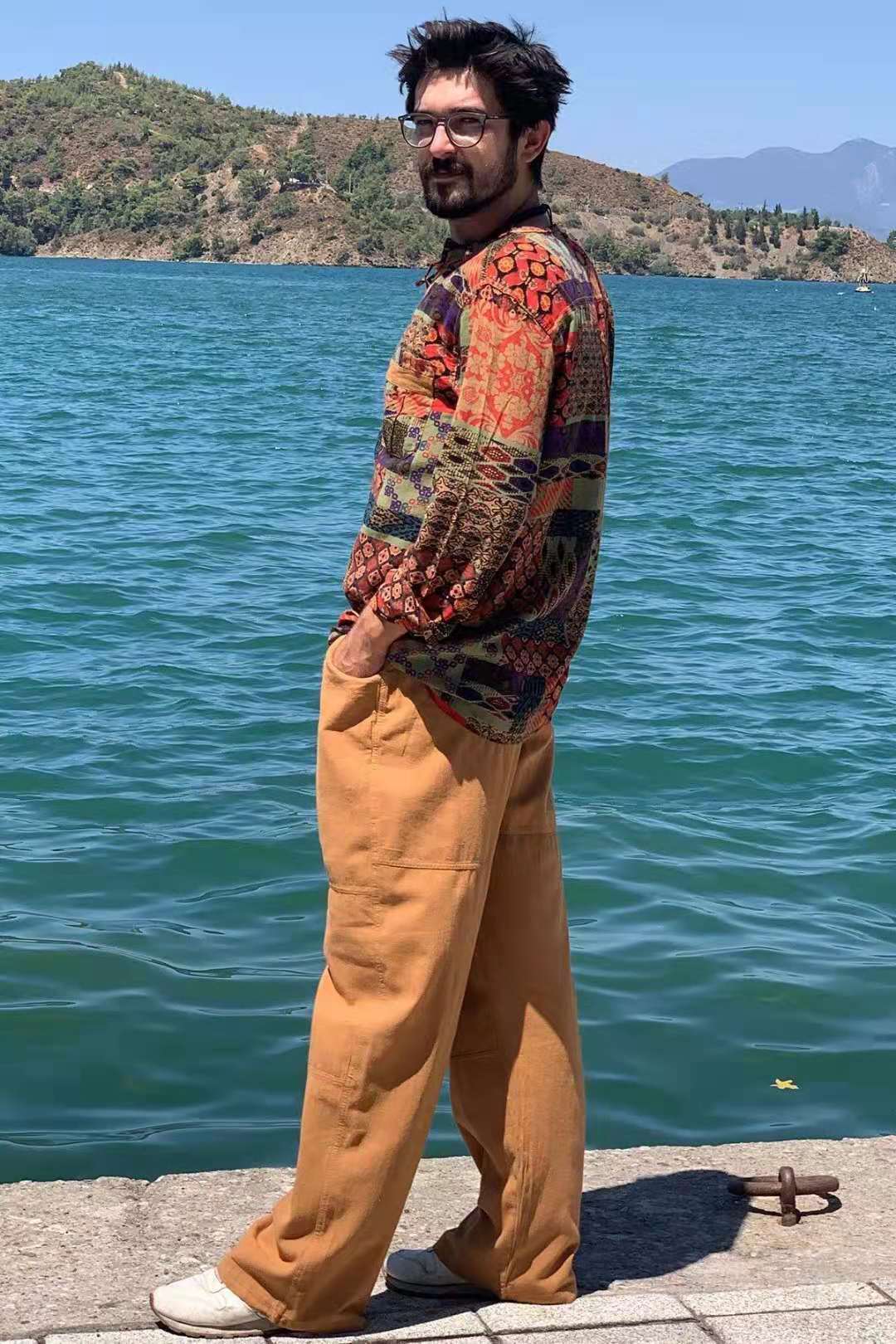 Men's Linen Plus Size Pocket Trousers