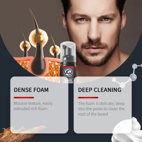 East Moon Cleansing Mousse And Moisturizes Men's Facial Hair Care Beard