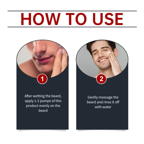 East Moon Cleansing Mousse And Moisturizes Men's Facial Hair Care Beard