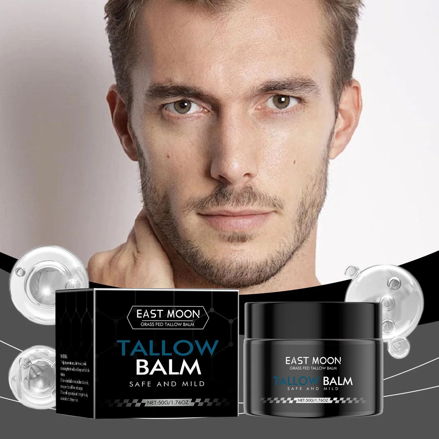 East Moon Men's Firming Face Cream Lighten Fine Lines Firming Moisturizing Daily Skin Care and Brightening Face Cream
