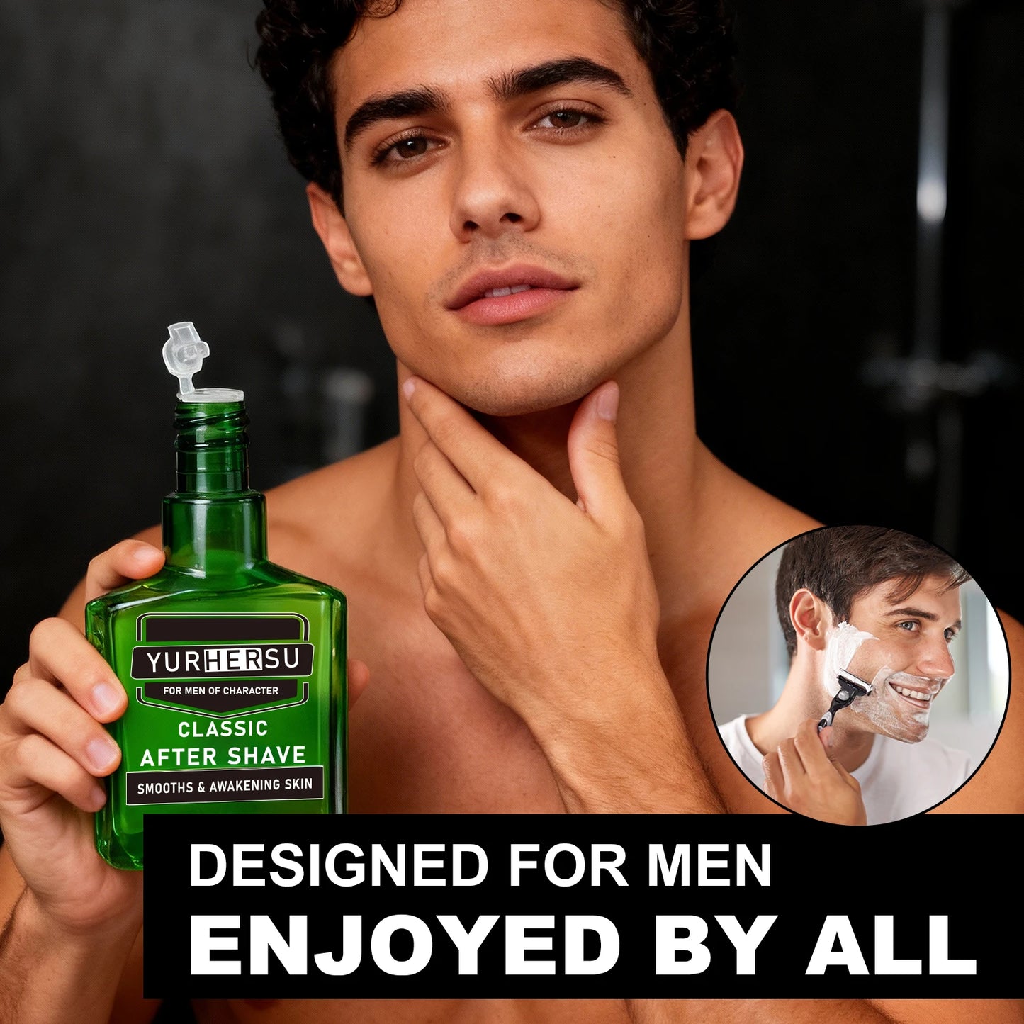 Natural After Shave Toner Alcohol Free Soothe Sensitive Skin Hydrate Smooth After Shave Skin Care For Men