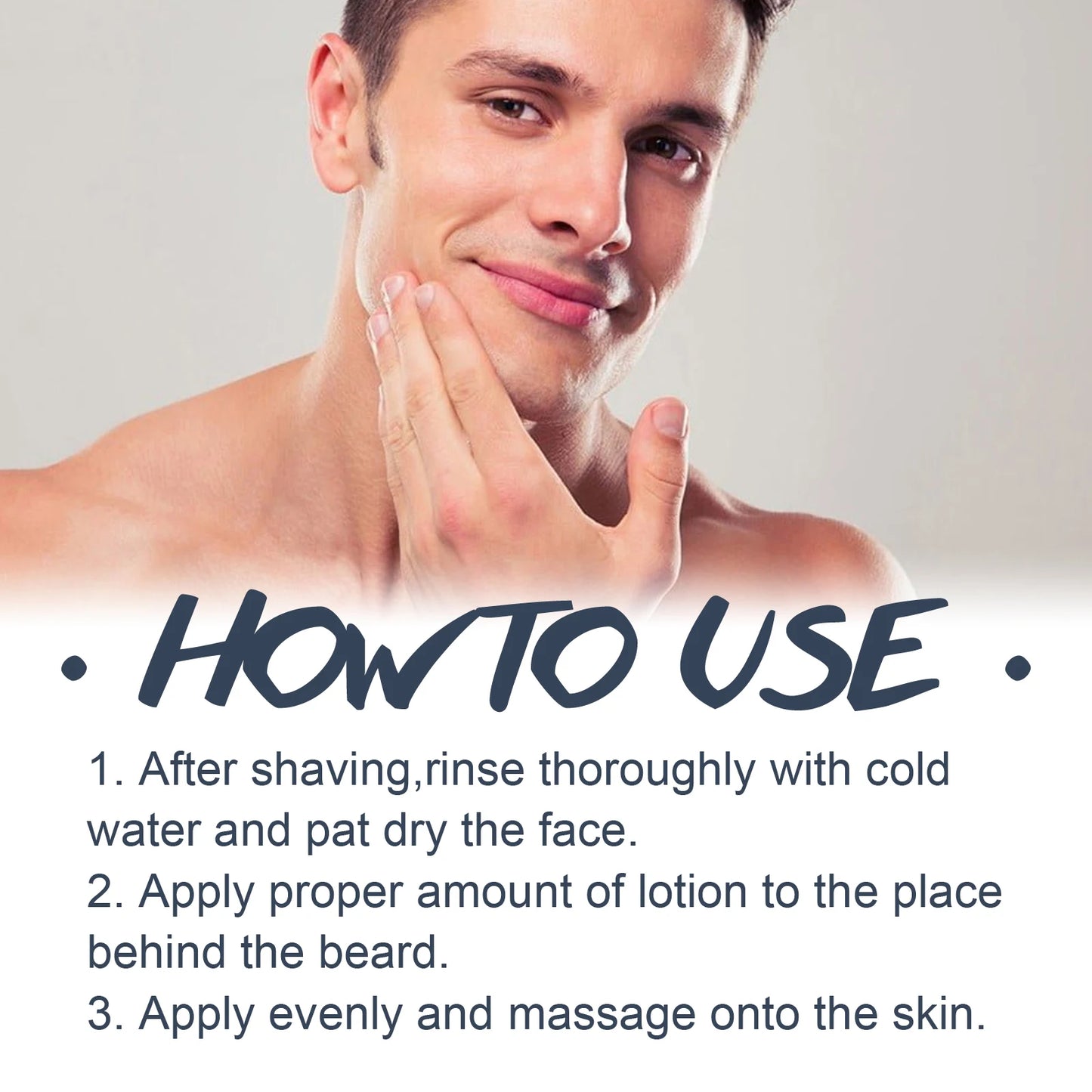 Men After Shave Cream Balm Post Shave Moisturizer For Skin Soothe Irritation Hydrating Face Lotion Non Greasy Fast Absorbing