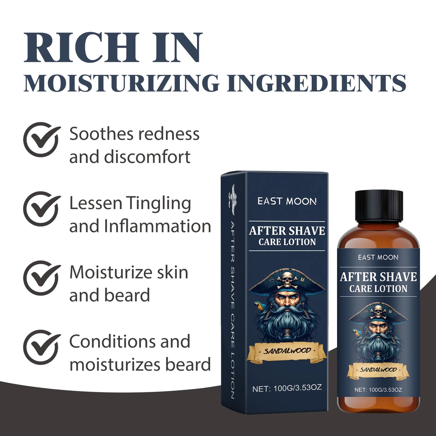 Men After Shave Cream Balm Post Shave Moisturizer For Skin Soothe Irritation Hydrating Face Lotion Non Greasy Fast Absorbing