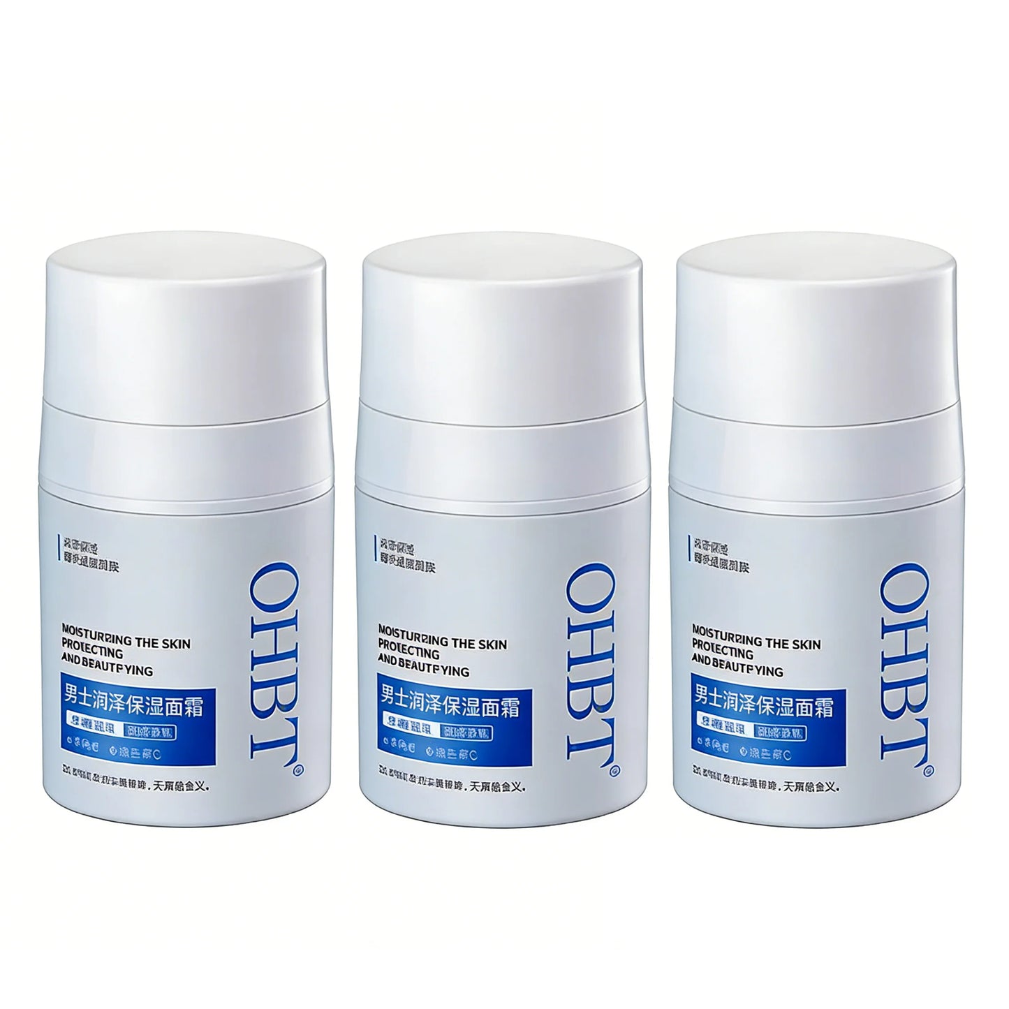 Men's facial cream - hydrates, moisturizes, nourishes the skin, whitens, brightens, is refreshing, non-greasy and controls oil.