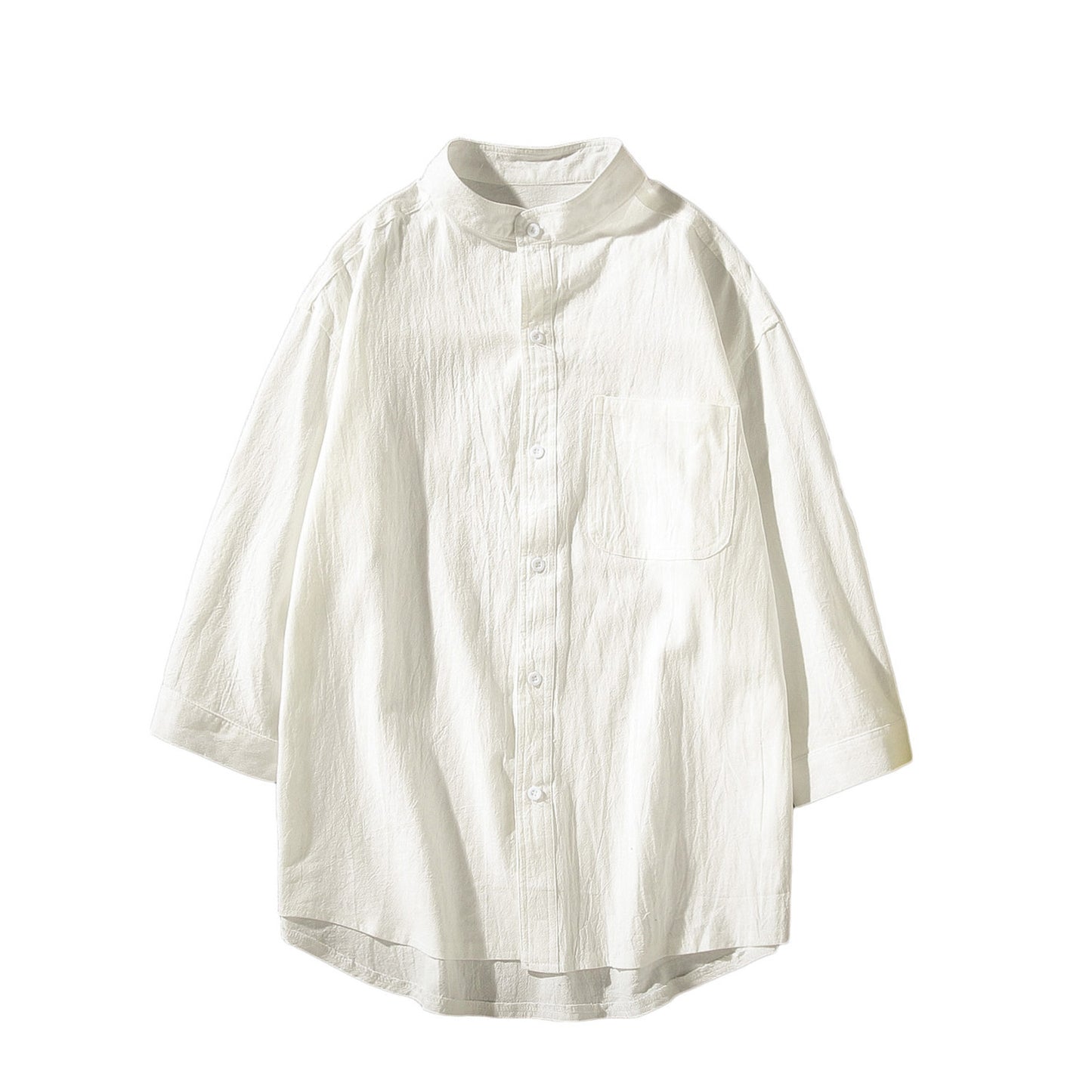 Linen Shirt Men's Long Sleeve All-match Loose Cotton Linen Casual