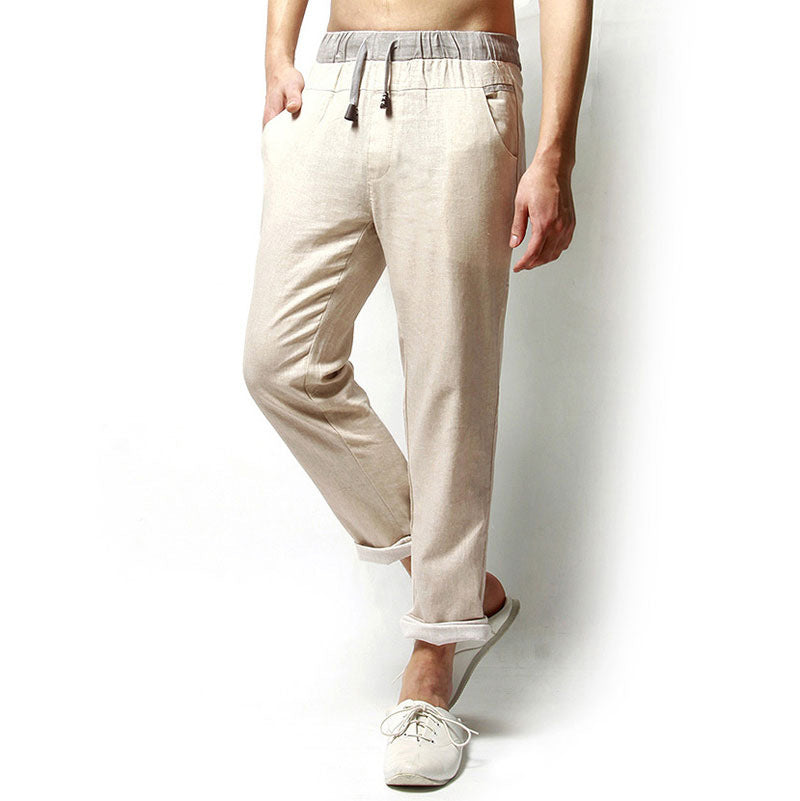Summer Linen Casual Pants Loose Men's Clothing Chinese Style Men's Linen Pants Cotton And Linen Casual Pants